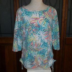 Palm Harbour Print Top